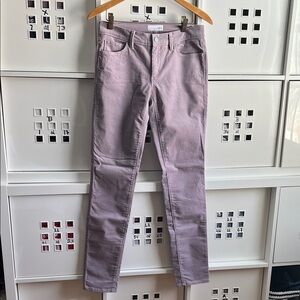Loft NWT Lavender Women's Corduroy skinny Pants Size 26/2